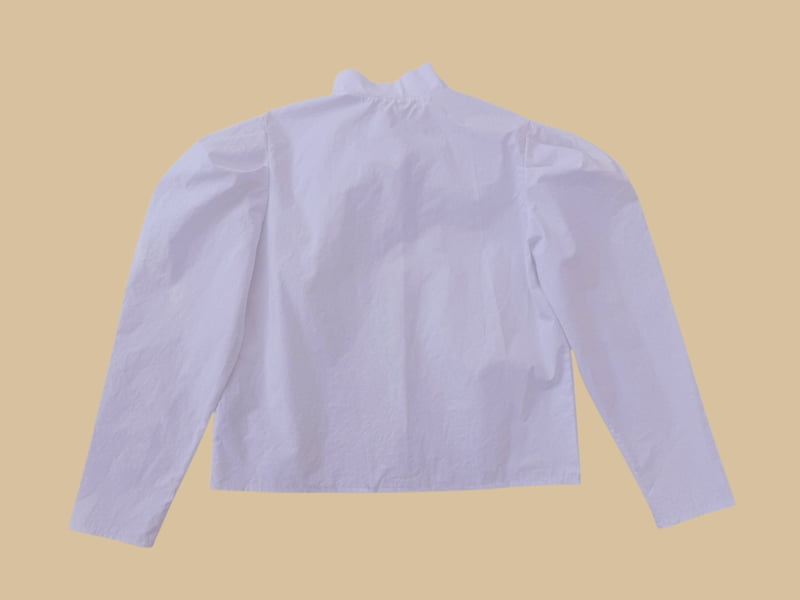 Dore Dore - Korean Children Fashion - #kidsstore - Ribbon Puff Blouse - 4