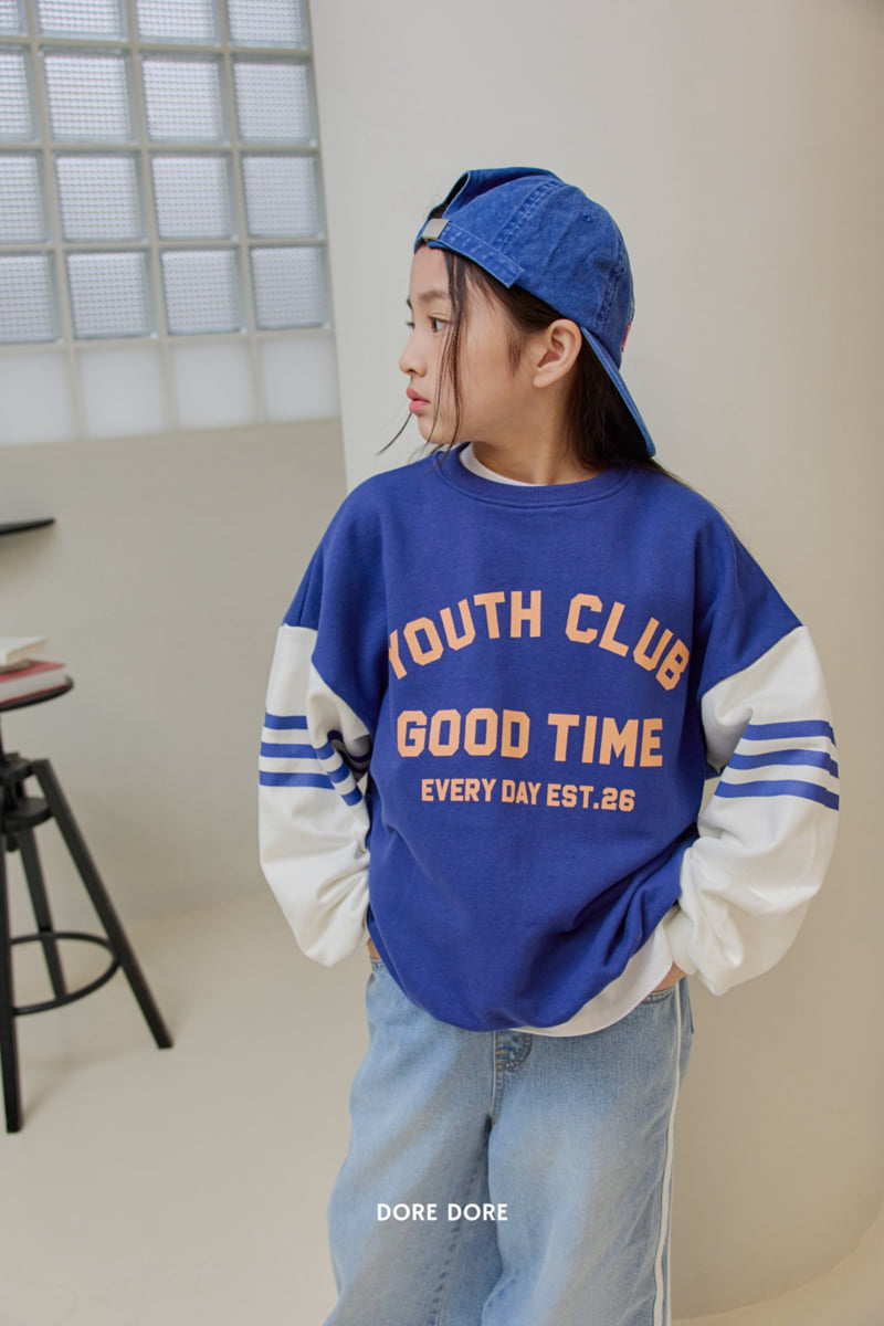 Dore Dore - Korean Children Fashion - #littlefashionista - Triple Stripe Sweatshirt - 10
