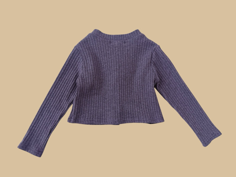 Dore Dore - Korean Children Fashion - #Kfashion4kids - High-Neck Ribbed Cardigan - 4