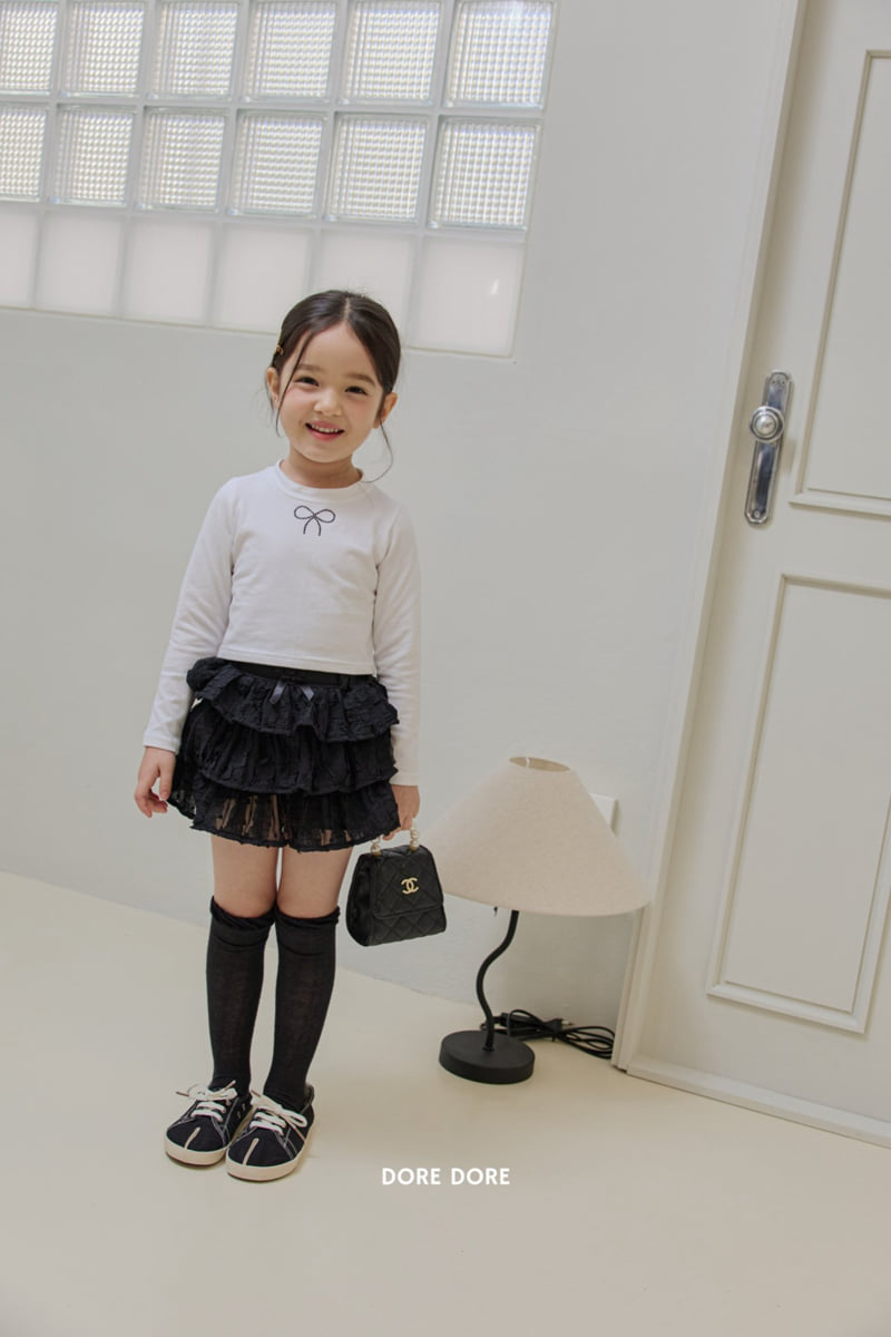 Dore Dore - Korean Children Fashion - #littlefashionista - Chiffon Tiered Skirt Pants - 12