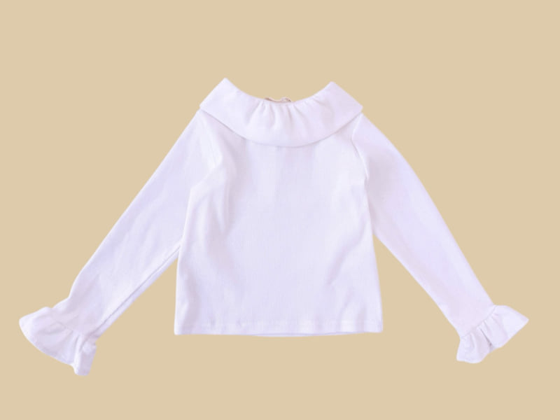 Dore Dore - Korean Children Fashion - #Kfashion4kids - Pleated Flat Collar Tee - 4