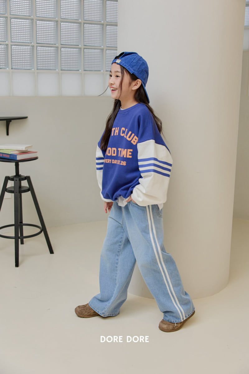 Dore Dore - Korean Children Fashion - #magicofchildhood - Triple Stripe Sweatshirt - 12