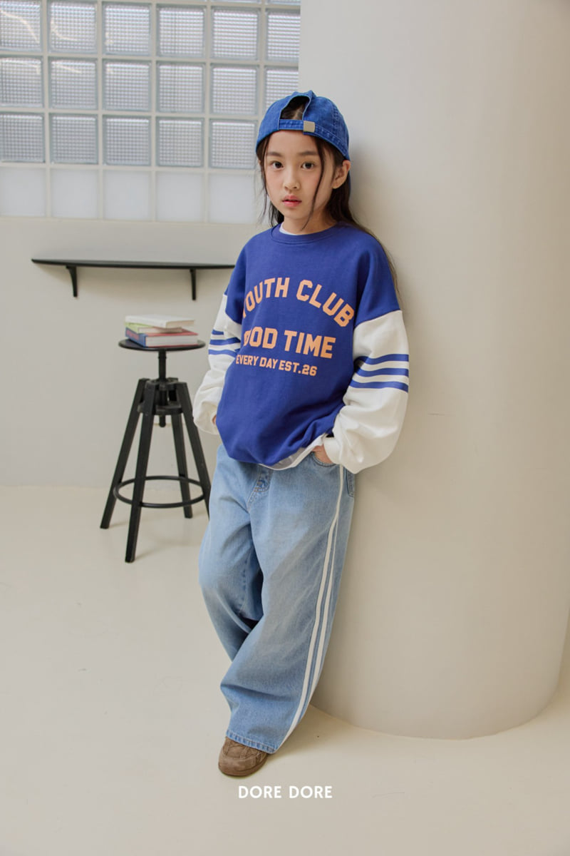 Dore Dore - Korean Children Fashion - #magicofchildhood - Triple Stripe Sweatshirt - 11