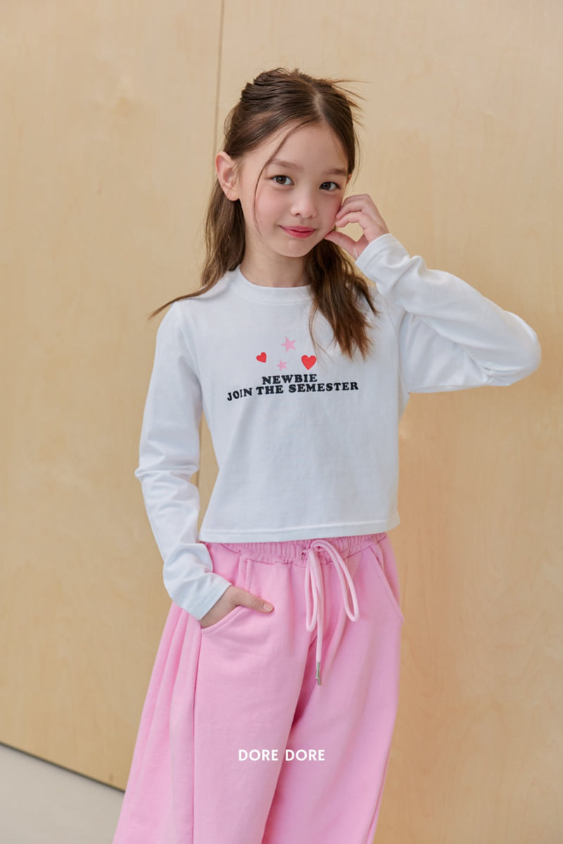 Dore Dore - Korean Children Fashion - #magicofchildhood - Heart Star Crop Tee - 7
