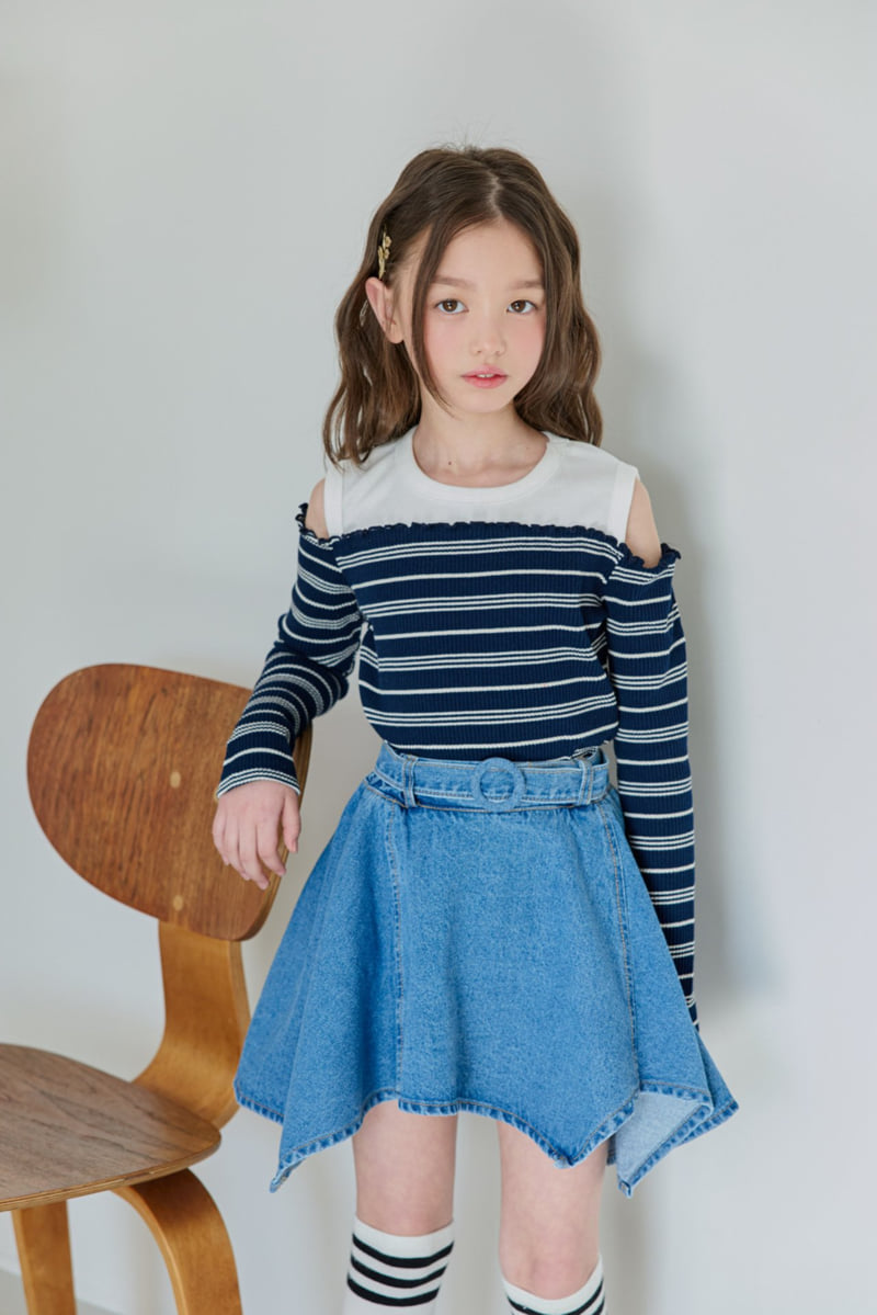 Dore Dore - Korean Children Fashion - #magicofchildhood - Belted Flare Skirt Pants - 12