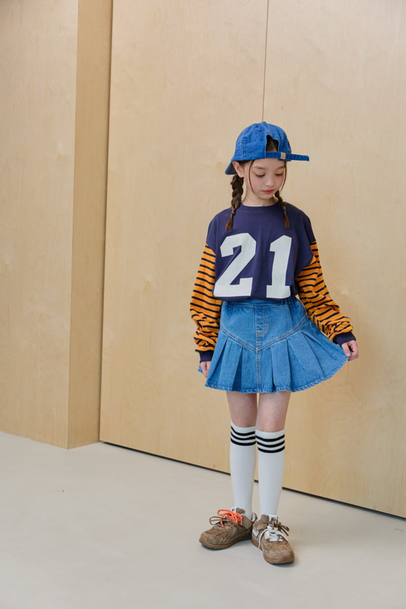 Dore Dore - Korean Children Fashion - #magicofchildhood - Sleeve Stripe 21 Tee - 10