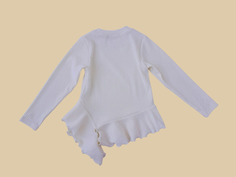 Dore Dore - Korean Children Fashion - #magicofchildhood - Flared Ribbed Long Tee - 4