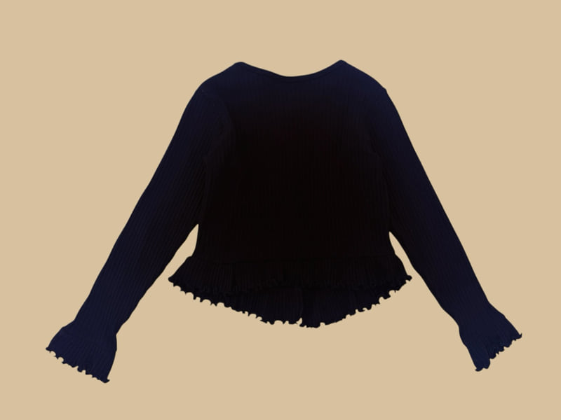 Dore Dore - Korean Children Fashion - #minifashionista - V-Frill Cardigan - 6