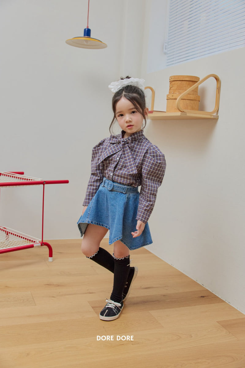 Dore Dore - Korean Children Fashion - #minifashionista - Ribbon Puff Blouse - 8