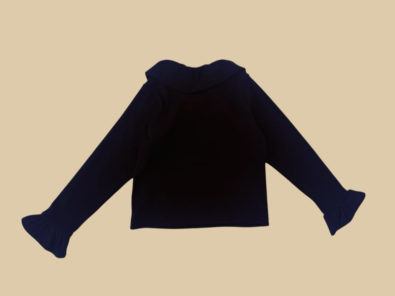 Dore Dore - Korean Children Fashion - #minifashionista - Pleated Flat Collar Tee - 6