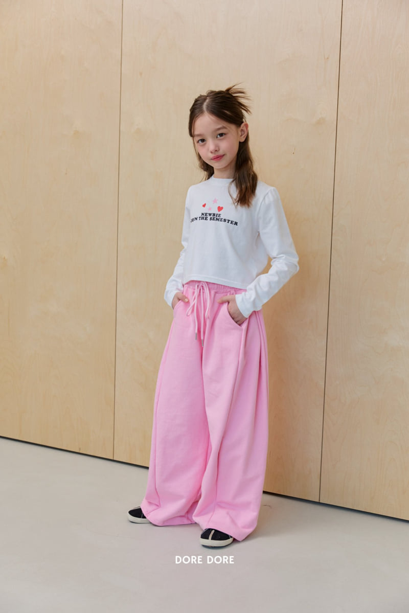 Dore Dore - Korean Children Fashion - #prettylittlegirls - Heart Star Crop Tee - 9