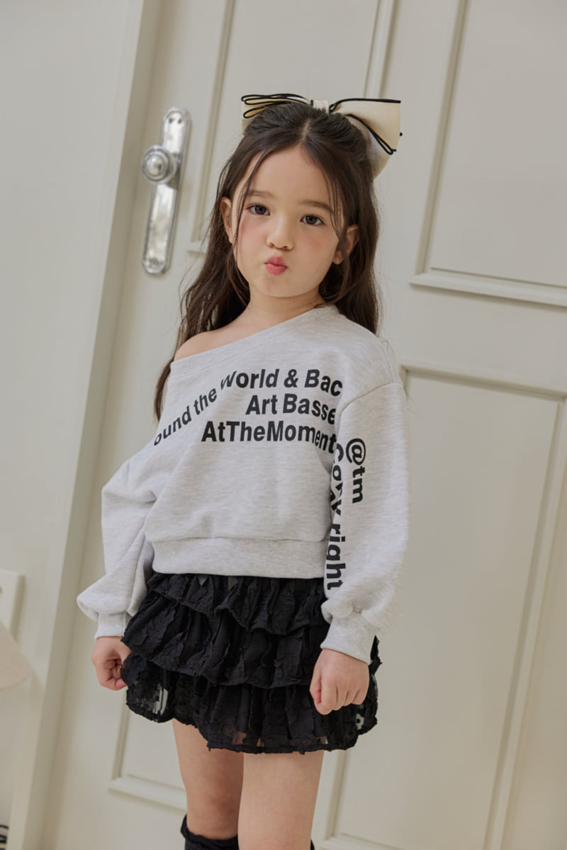 Dore Dore - Korean Children Fashion - #prettylittlegirls - Off-Shoulder Sweatshirt