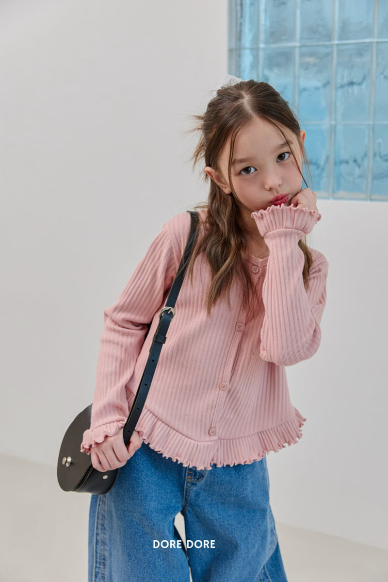Dore Dore - Korean Children Fashion - #prettylittlegirls - V-Frill Cardigan - 7