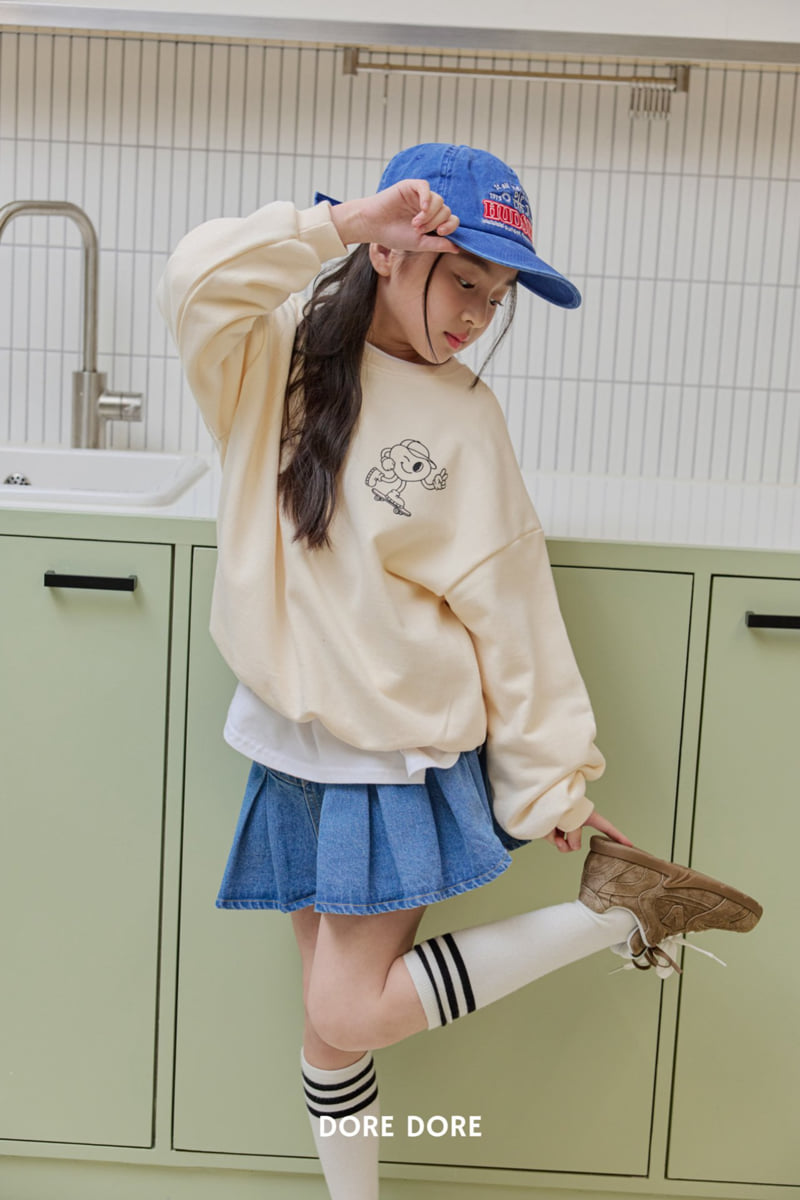 Dore Dore - Korean Children Fashion - #prettylittlegirls - Heart Skate Sweatshirt - 11