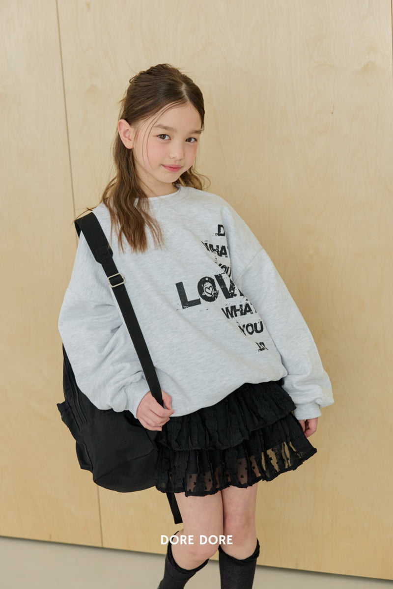 Dore Dore - Korean Children Fashion - #stylishchildhood - Lettering Sweatshirt - 7