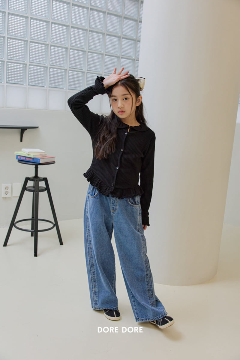 Dore Dore - Korean Children Fashion - #stylishchildhood - V-Frill Cardigan - 11