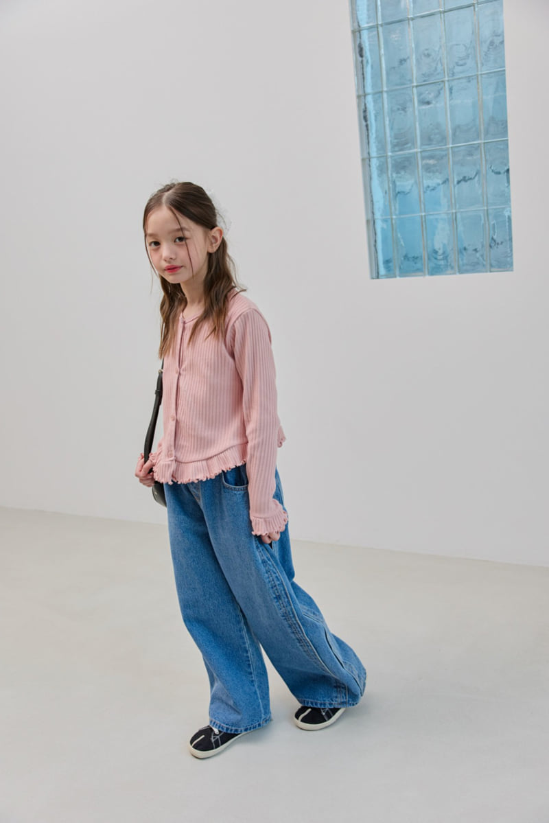 Dore Dore - Korean Children Fashion - #stylishchildhood - V-Frill Cardigan - 10