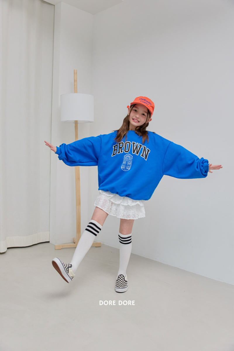 Dore Dore - Korean Children Fashion - #stylishchildhood - Brown Graphic Sweatshirt - 8