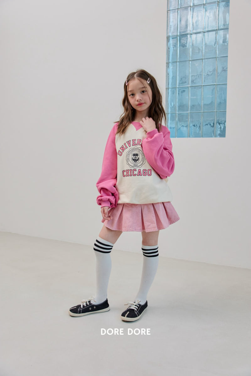 Dore Dore - Korean Children Fashion - #stylishchildhood - Color Raglan Sweatshirt - 6