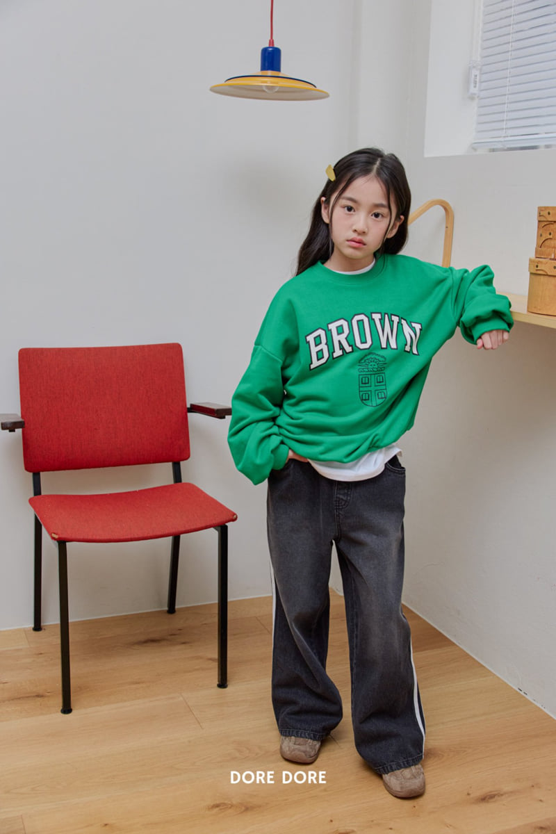 Dore Dore - Korean Children Fashion - #todddlerfashion - Double Stripe Brushed Pants - 11