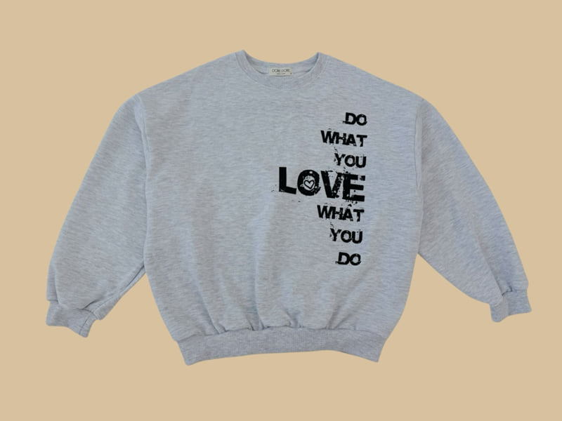 Dore Dore - Korean Children Fashion - #todddlerfashion - Lettering Sweatshirt - 5