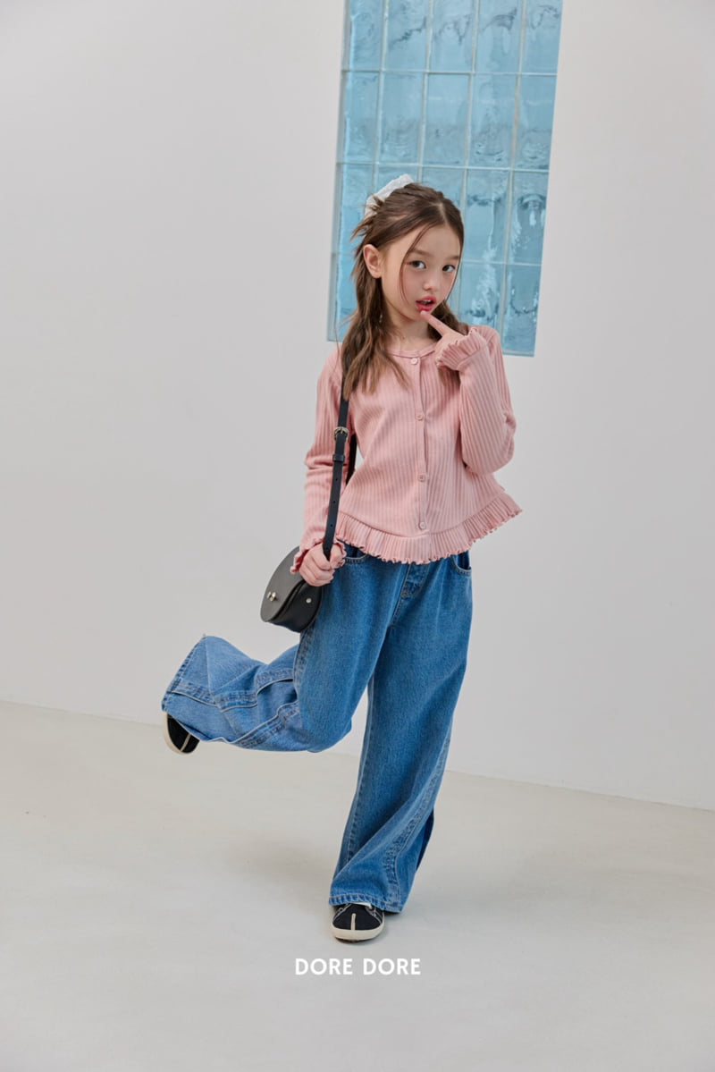 Dore Dore - Korean Children Fashion - #todddlerfashion - V-Frill Cardigan - 8