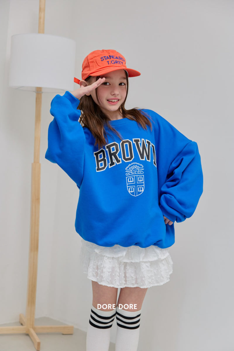 Dore Dore - Korean Children Fashion - #todddlerfashion - Brown Graphic Sweatshirt - 7