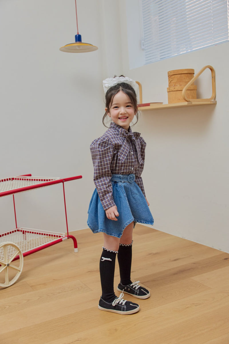 Dore Dore - Korean Children Fashion - #todddlerfashion - Ribbon Puff Blouse - 10