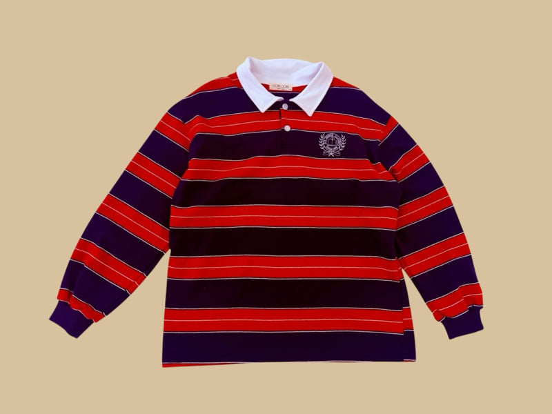Dore Dore - Korean Children Fashion - #toddlerclothing - Embroidered Collar Tee - 3