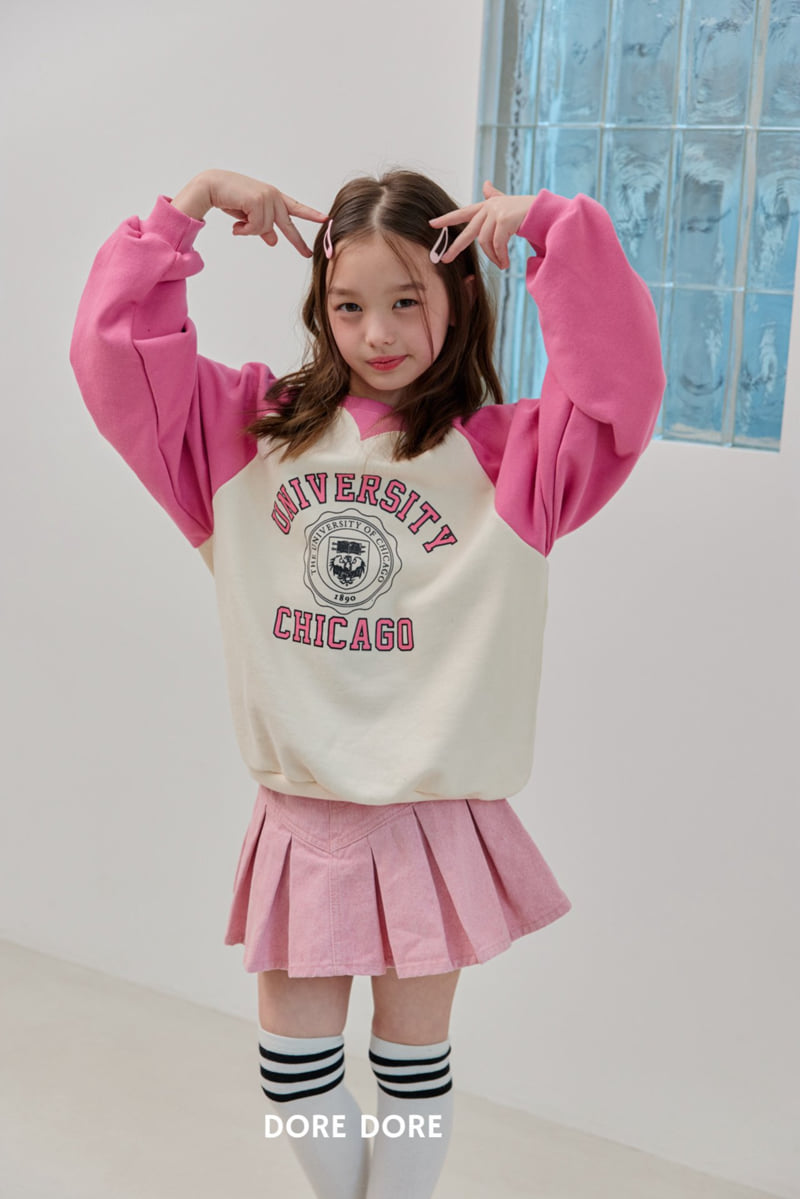 Dore Dore - Korean Children Fashion - #toddlerclothing - Color Raglan Sweatshirt - 5
