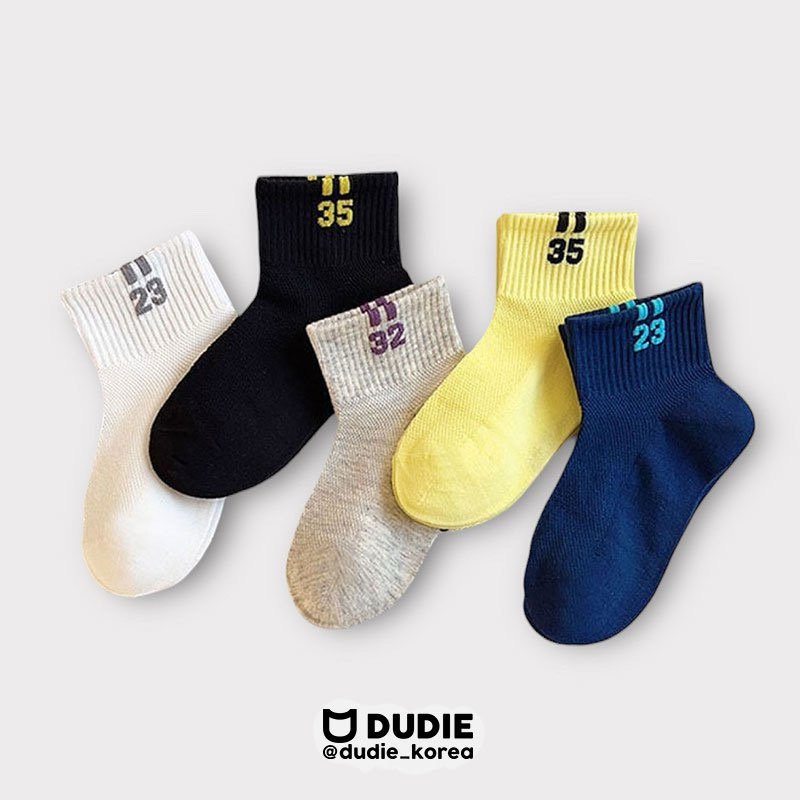 Dudie - Korean Children Fashion - #discoveringself - Color Number Set (set of 5)