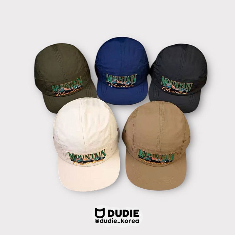 Dudie - Korean Children Fashion - #kidsshorts - Embroidered Mountain Cap