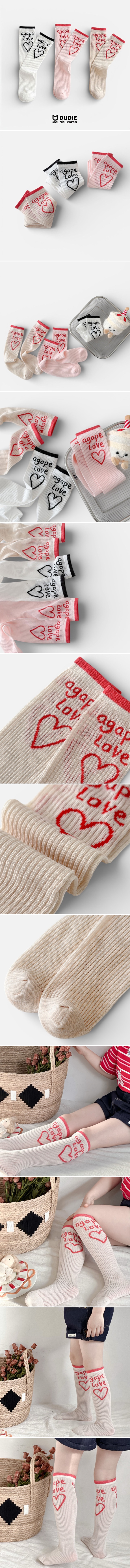 Dudie - Korean Children Fashion - #toddlerclothing - Agape Socks (set of 3)