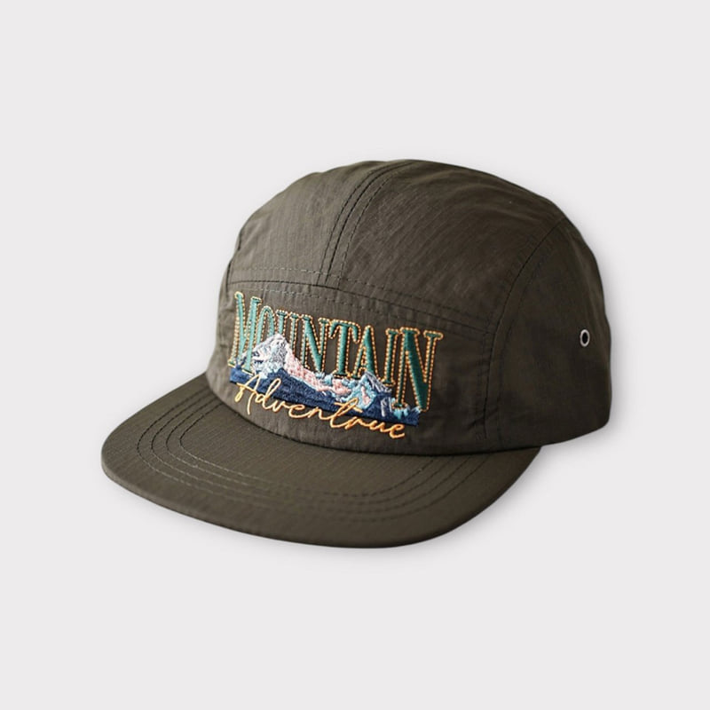 Dudie - Korean Children Fashion - #toddlerclothing - Embroidered Mountain Cap - 10