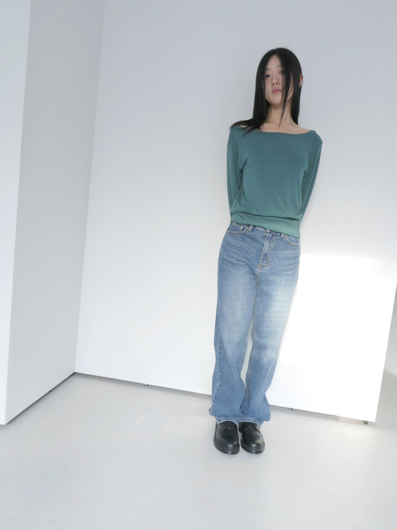 Enten - Korean Women Fashion - #momslook - Renew Asymmetrical Tee - 3