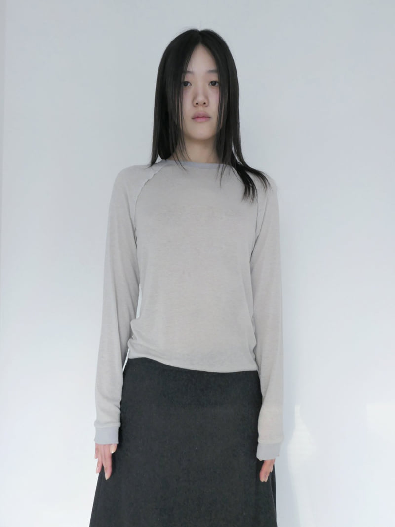 Enten - Korean Women Fashion - #momslook - Raglan Wool Tee - 2