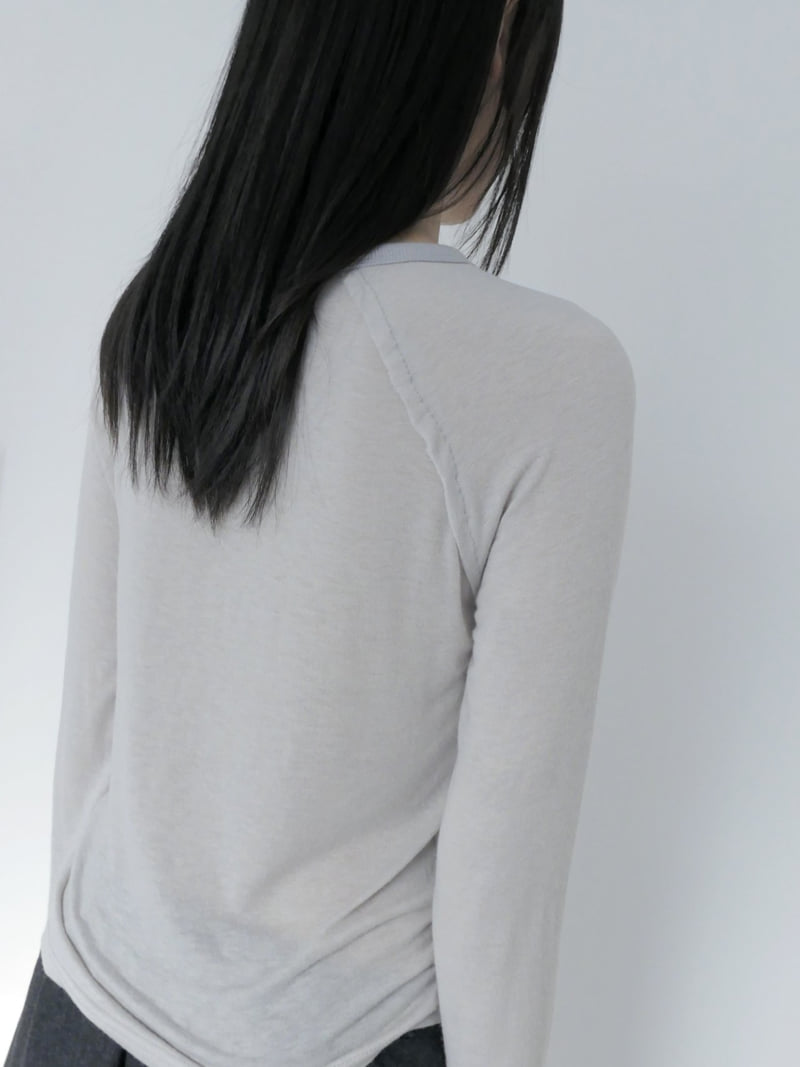Enten - Korean Women Fashion - #womensfashion - Raglan Wool Tee - 4