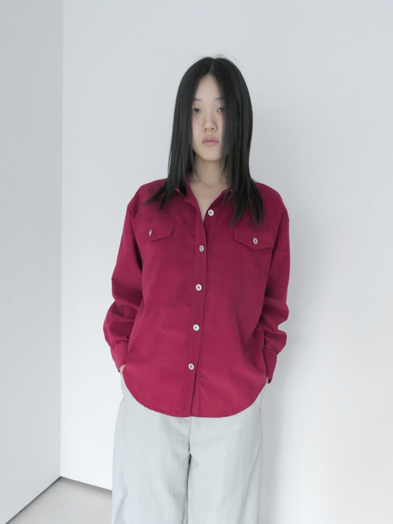 Enten - Korean Women Fashion - #romanticstyle - Corduroy Shirt - 5