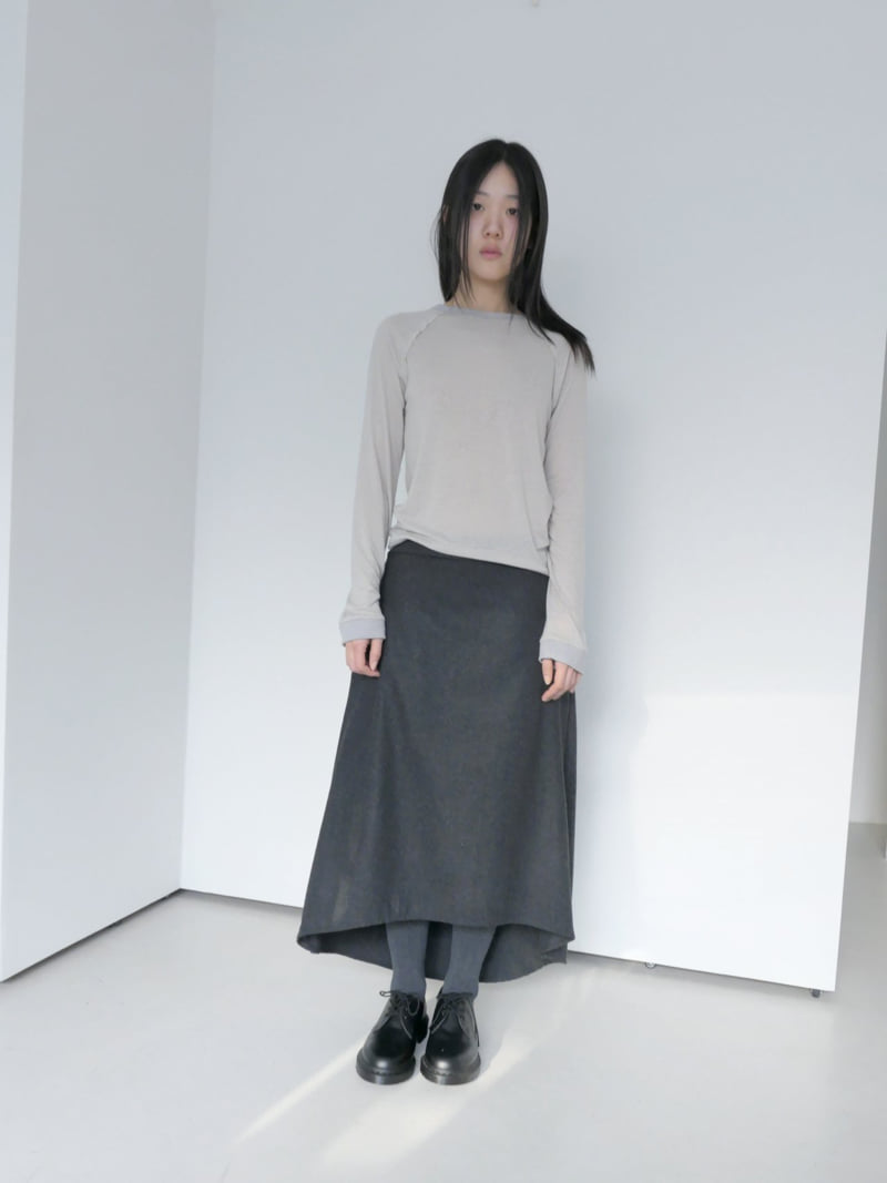 Enten - Korean Women Fashion - #thatsdarling - Dun Asymmetrical Skirt