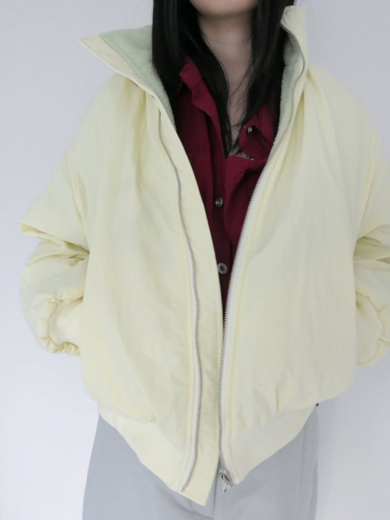 Enten - Korean Women Fashion - #thatsdarling - Hockey Reversible Jacket - 3