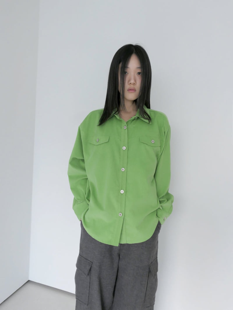 Enten - Korean Women Fashion - #vintageinspired - Corduroy Shirt