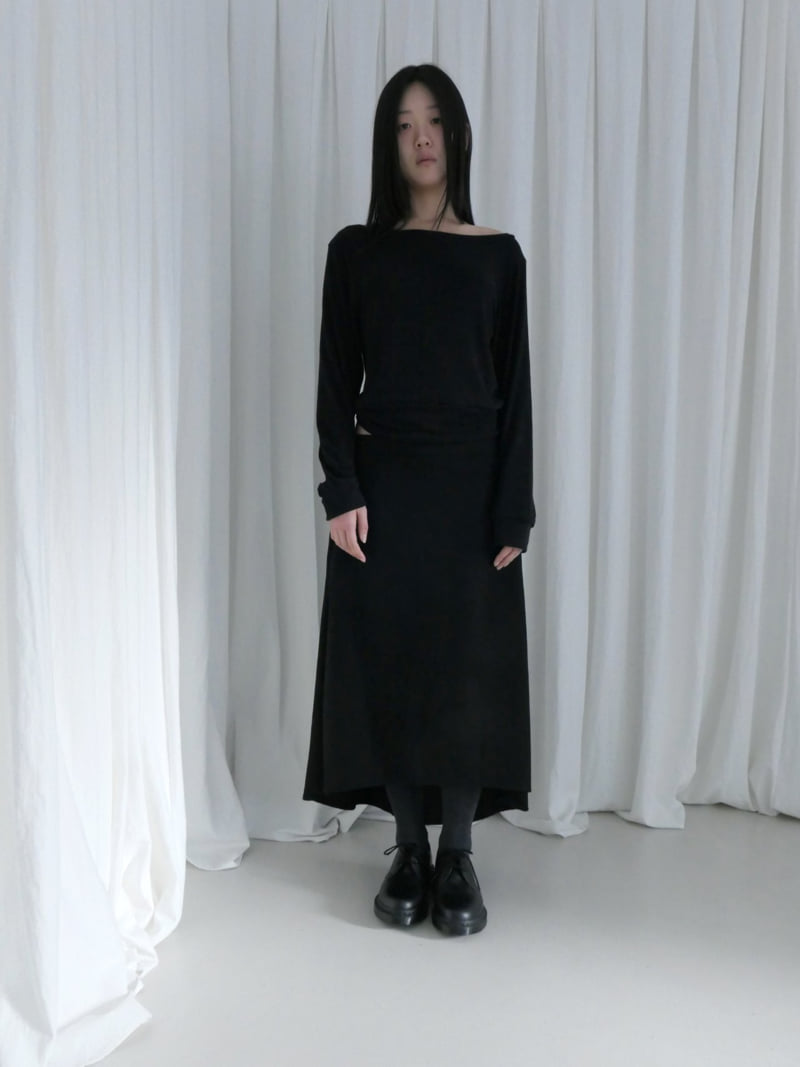 Enten - Korean Women Fashion - #womensfashion - Dun Asymmetrical Skirt - 6