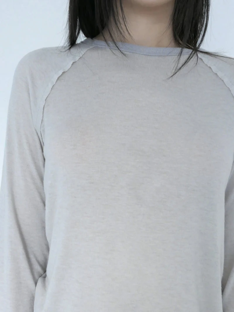 Enten - Korean Women Fashion - #womensfashion - Raglan Wool Tee - 3