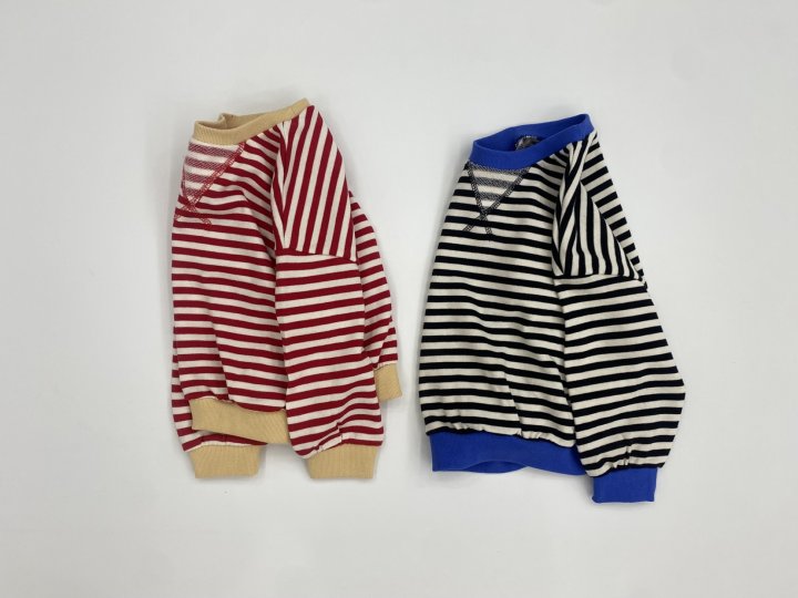 Erin J - Korean Children Fashion - #childrensboutique - Color Stripe Sweatshirt - 7