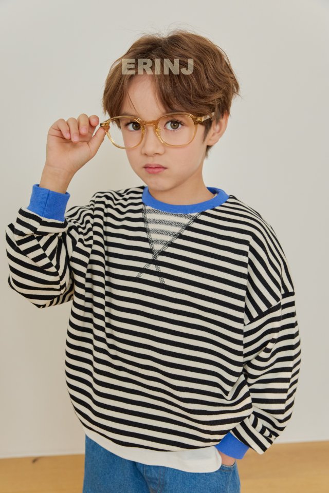 Erin J - Korean Children Fashion - #designkidswear - Color Stripe Sweatshirt - 8