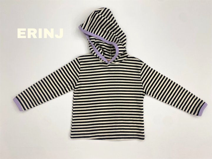 Erin J - Korean Children Fashion - #fashionkids - Stripe Hoodie - 5