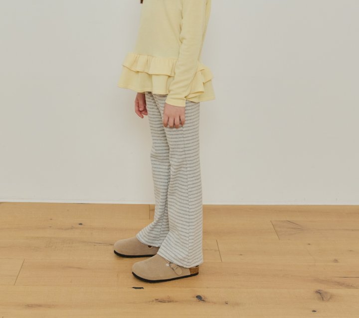 Erin J - Korean Children Fashion - #kidsshorts - Stripe Jeggings - 10