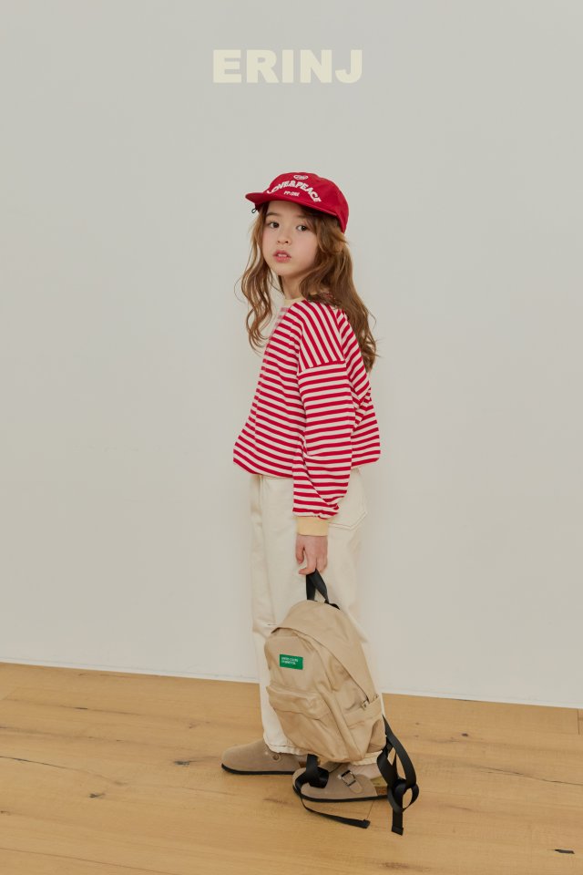 Erin J - Korean Children Fashion - #kidsshorts - Color Stripe Sweatshirt - 11