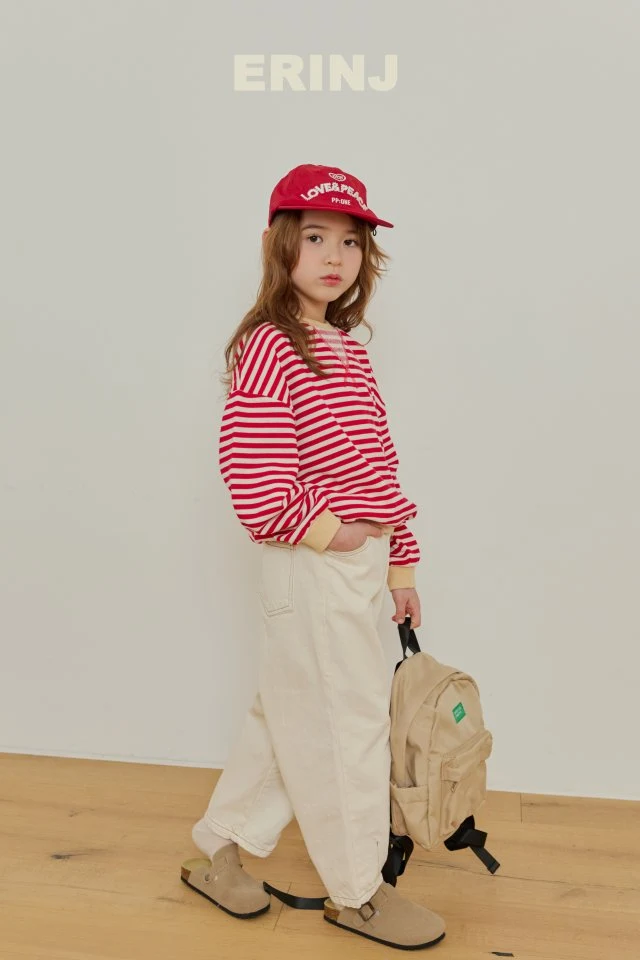 Erin J - Korean Children Fashion - #kidsstore - Color Stripe Sweatshirt - 12