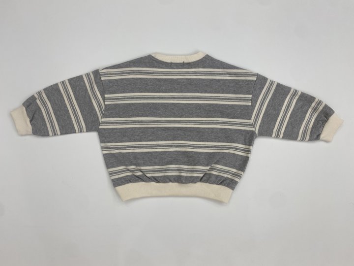 Erin J - Korean Children Fashion - #littlefashionista - Base Stripe Sweatshirt - 5